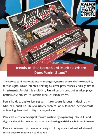 Trends In The Sports Card Market Where Does Panini Stand