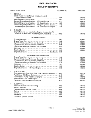 CASE 1845B UNI-LOADER Service Repair Manual Instant Download