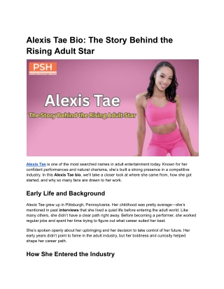 Alexis Tae Bio_ The Story Behind the Rising Adult Star