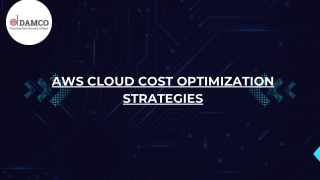 AWS Cloud Cost Optimization Strategies