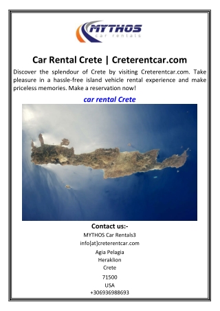 Car Rental Crete  Creterentcar.com