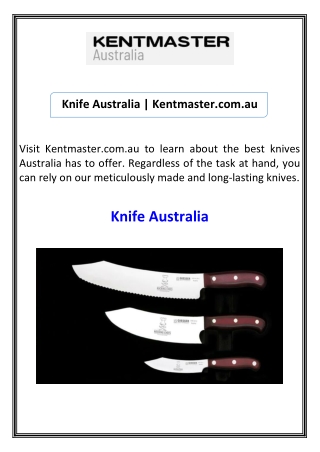 Knife Australia  Kentmaster.com.au