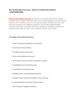 Buy Verified Bybit Accounts  - The Ultimate Handbook for Online Business Owners