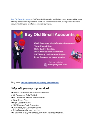 Buy Old Gmail Accounts – Boost Your Online Marketing Strategy
