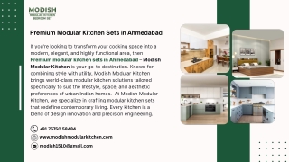 Premium Modular Kitchen Sets in Ahmedabad