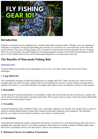 Exploring the Globe of Artificial Fishing Lure: Benefits And Drawbacks