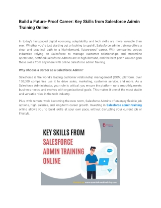 Build a Future-Proof Career_ Key Skills from Salesforce Admin Training Online