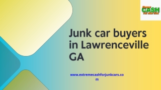 Lawrenceville GA Junk Car Buyers – Instant Cash Offers