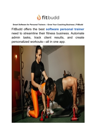 Smart Software for Personal Trainers – Grow Your Coaching Business _ FitBudd (1)