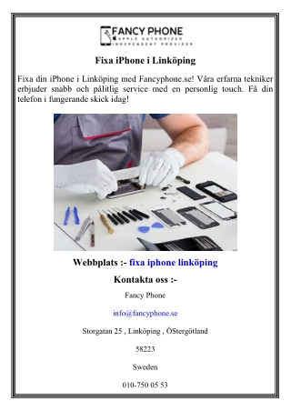 Fixa iPhone i Linköping