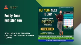 Get Started with Reddy Anna – Register Now for Live Betting