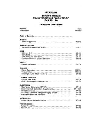 CASE CP-1325 Tractor Service Repair Manual Instant Download