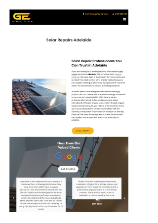 Solar Repairs Adelaide