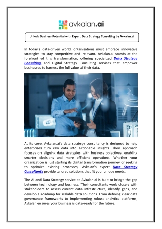 Hire Digital Strategy Consulting Experts at Avkalan.ai Today