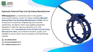 Hydraulic External Pipe Line Up Clamp Manufacturer