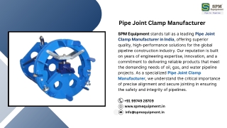 Pipe Joint Clamp Manufacturer in India