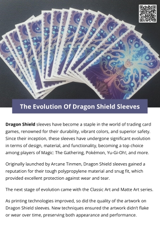 The Evolution Of Dragon Shield Sleeves