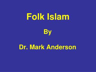 Folk Islam