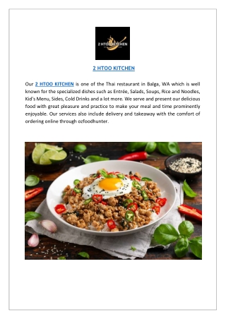 2 HTOO KITCHEN Menu Balga | Order Online & Delivery Now