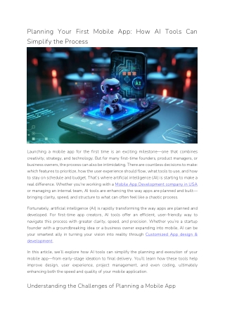 Planning Your First Mobile App_ How AI Tools Can Simplify the Process