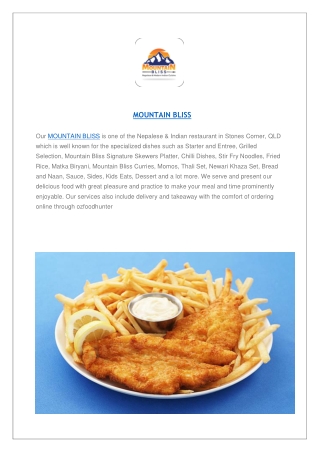 Mountain Bliss Stones Corner| Takeaway & Delivery | Dine-in