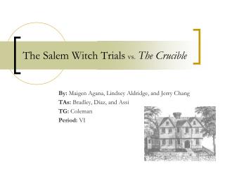 The Salem Witch Trials vs. The Crucible