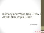 Intimacy and Weed Use - How THC Affects Male Organ Health