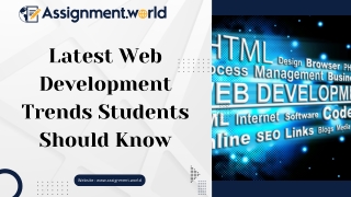 Latest Web Development Trends Students Should Know