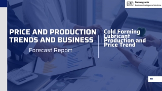 Cold Forming Lubricant  Production and Price PDF