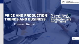 Organic heat transfer fluids Production and Price PDF