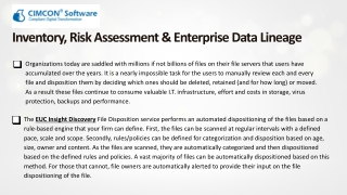 EUC Insight Disposition & einfotree Services for 21 CFR Part 11 Compliance