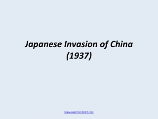 Japanese Invasion of China (1937)