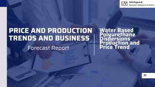 Water Based Polyurethane Dispersions  Production and Price PDF