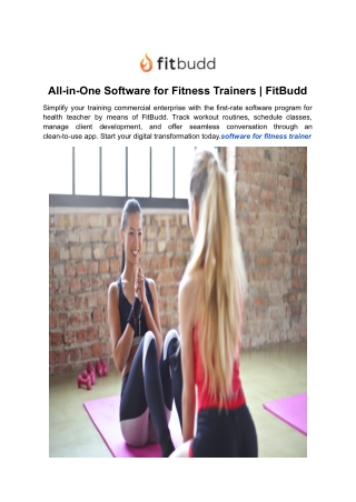 All-in-One Software for Fitness Trainers _ FitBudd