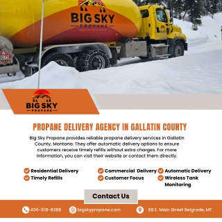 Propane Delivery Agency in Gallatin County  Big Sky Propane