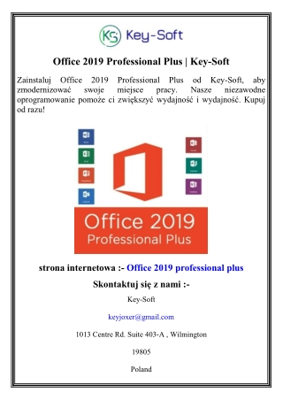 Office 2019 Professional Plus   Key-Soft