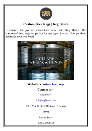 Custom Beer Kegs   Keg Basics
