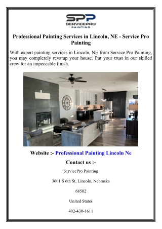 Professional Painting Services in Lincoln, NE - Service Pro Painting