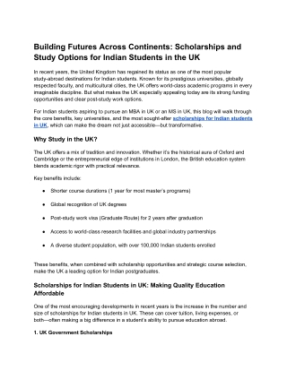 Building Futures Across Continents_ Scholarships and Study Options for Indian Students in the UK