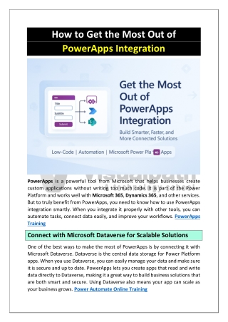 PowerApps and Power Automate Training | PowerApps Course