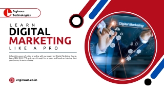 Digital Marketing Training in Rajpura-Erginous Technologies