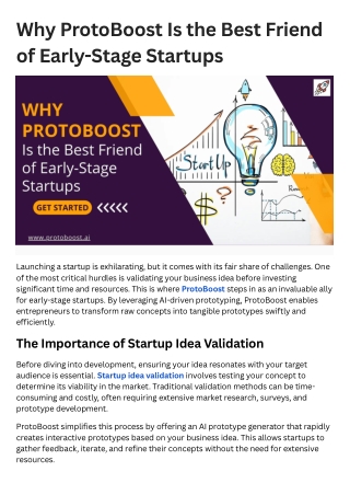 Why ProtoBoost Is the Best Friend of Early-Stage Startups