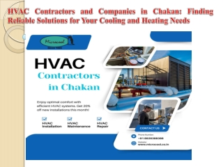 HVAC Contractors and Companies in Chakan Finding Reliable Solutions for Your Cooling and Heating Needs