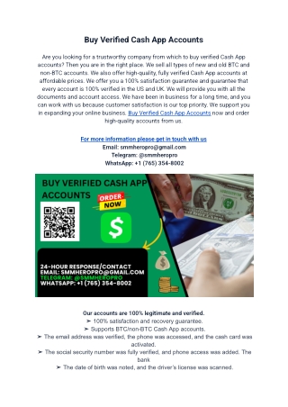 Buy Verified Cash App Accounts