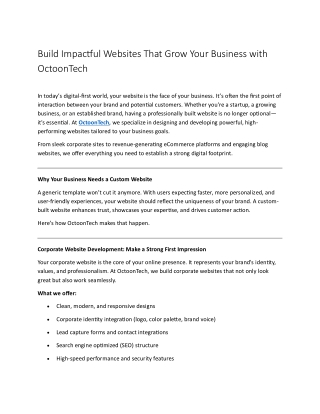 Build Impactful Websites That Grow Your Business with OctoonTech (1)