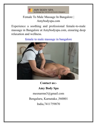 Female To Male Massage In Bangalore  Amybodyspa.com (1)