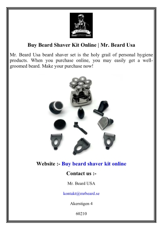 Buy Beard Shaver Kit Online   Mr. Beard Usa