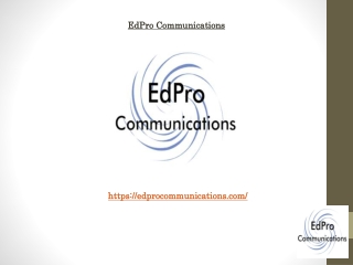 Federal Grant Proposal Services at EdPro Communications for Nonprofits