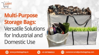 Multi-Purpose Storage Bags Versatile Solutions for Industrial and Domestic Use