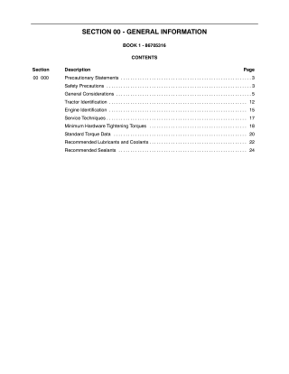 New Holland TV140 Tractor Service Repair Manual Instant Download